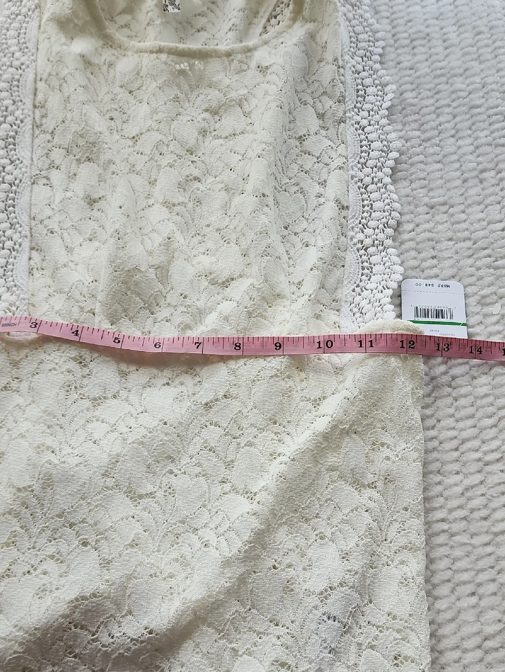 Free People Intimately Women's Ivory Lace Sleeveless Top Brand New